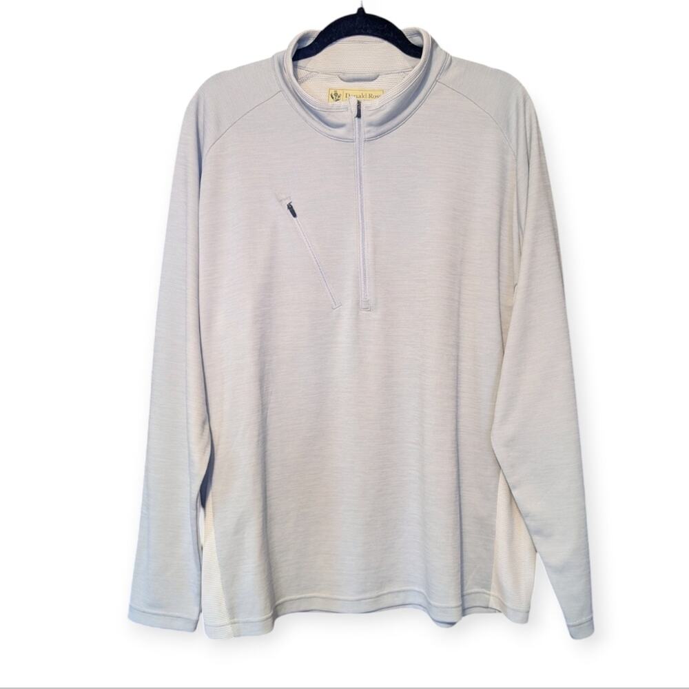 Donald Ross Men's Shirt Golf Performance Quarter Zip Athletic Pullover Top